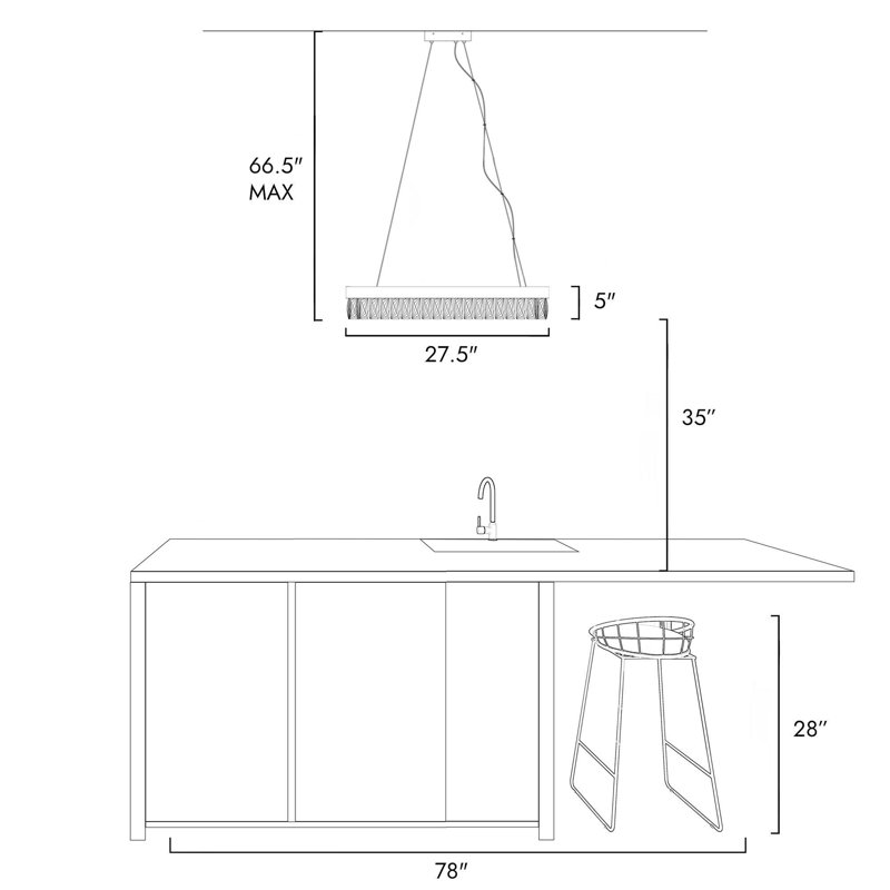 Shymir 1 - Light LED Pendant