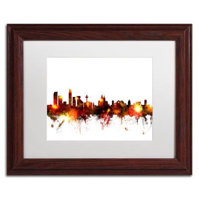 « liverpool england horizon red », impression encadrée