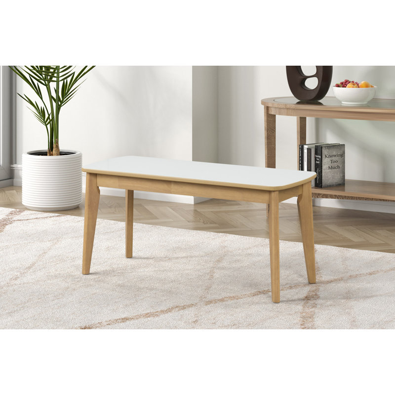 Ensemble de table de salle à manger 6 pièces, une table, un banc et quatre chaises