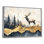 Golden Deer Landscape Grace In The Forest I - Deer, art mural
