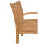 Teak Wood Abaco Outdoor Patio Dining Chair With Arms