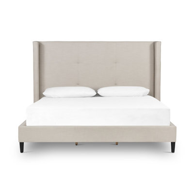 Cognac Upholstered Bed
