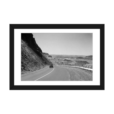 Reproduction de photo sur toile tendue, "pendant années 1930 rétro us 30 walla walla washington ere mountain drive"
