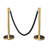 VIP Crowd Control Rope Stanchion (2 Flat Top/Flat Base + 6' Rope)-80154946