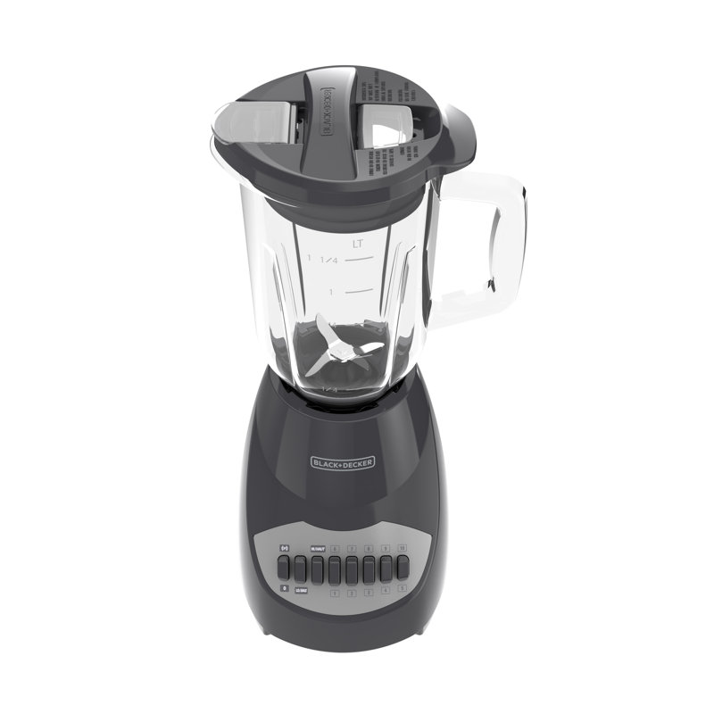 BLACK+DECKER Countertop Blender With 6-Cup Glass Jar, 10-Speed Settings