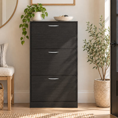 18 Pair Flip Down Shoe Storage