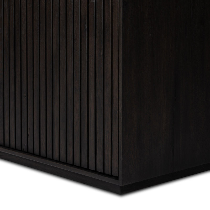 Leo Accent Cabinet, Smoked Black Oak