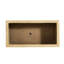 Boîte à fleurs rectangulaire faite à la main en brun antique, l 24 po x P 10 po x P 10 po, sans assemblage, fonction de drainage pour jardinière brune, 24 po x 10 po x 10 po, cour arrière - trou parfait