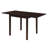 Cappuccino Dining Table with Drop Extension Leaf