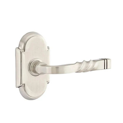 Emtek Privacy Interior Mortise w/ #8 Rosette & Santa Fe Lever