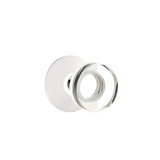 Privacy Modern Disc Crystal Knob with Modern Rose