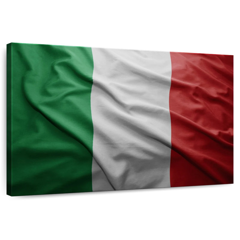 Drapeau italien, H 8 po x l 12 po