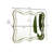 24'' Fleuron Mirror, Wave-shape Pu Material Light Luxury Style Art Decorative Mirror, Reating Atmosphere In Home Space, Suitable For Bathroom, Bedroom, Living Room, Corridor, Entryway, Etc.