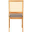 Alyisha 47.5cm H Upholstered Slat Back Side Chair in Brown