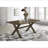 Carbon Knotty Nutmeg Rectangular Dining Table