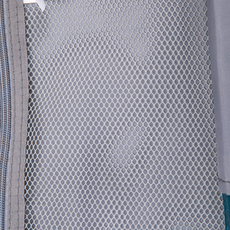 Ensemble de 4 valises à roulettes en PP avec tige en fer et serrure à combinaison, Bleu
