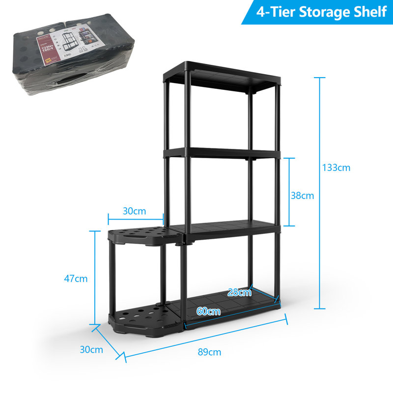 89cm W Plastic Storage Rack