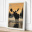 Moose at Dawn Rustic - Wrapped Canvas-746858513-746858524