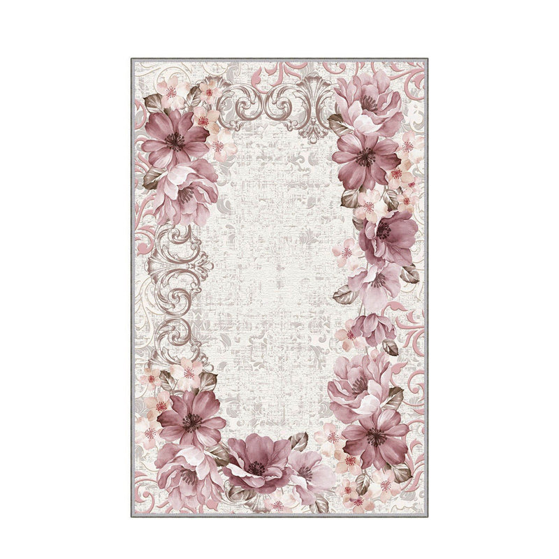 Antibacterial Hall Carpet, 39.4 x 59.1 inches | 100% Polyester, 0.4 in Pile Height, Non-Slip PVC Felt Dot Underside | Machine Washable, 3D Digital Printing, Durable & Stylish for Modern Home Décor