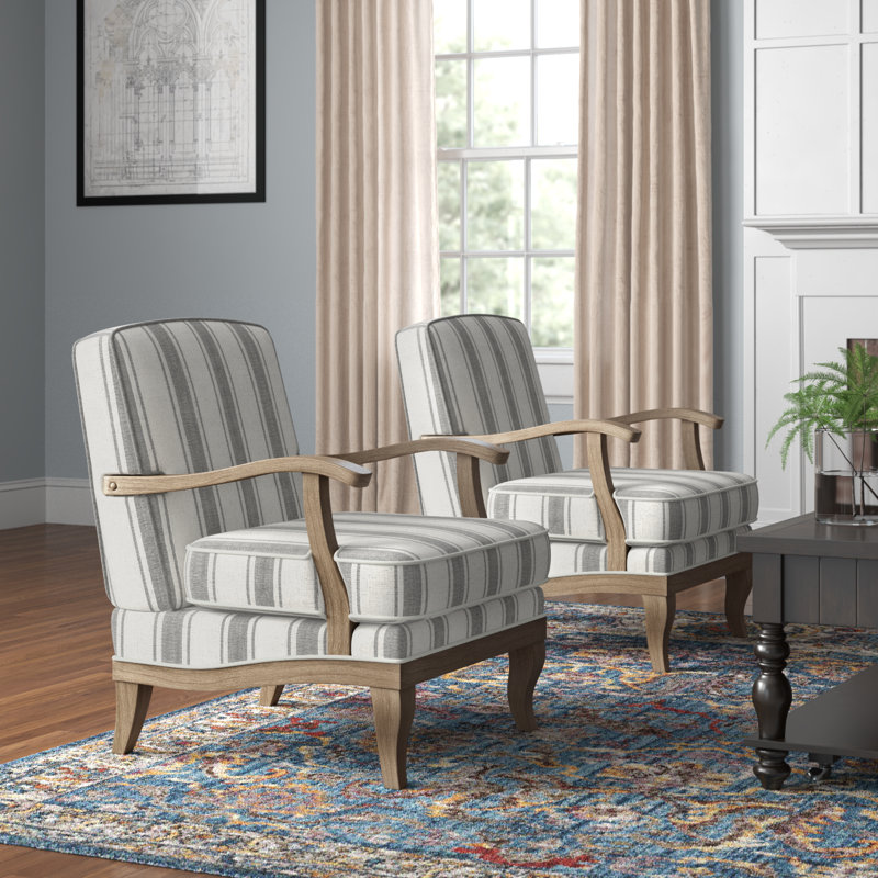 Fauteuil de ferme l 28 po Amilio, Polyester gris