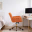 Chaise de bureau moderne en velours avec pivot-876859078