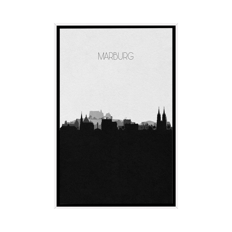 Marburg, Germany City Skyline by Ayse Deniz Akerman - Print on Canvas