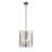 Crittenden 3-Light Pendant in Pewter with Hammered Water Glass