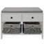Brettany Polyester Blend Upholstered Storage Bench