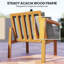  4-Seater Wooden Garden Furniture Set with Cushions-623350484-623350476