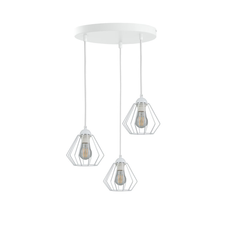 Diejuste 3 - Light Cluster Pendant, White