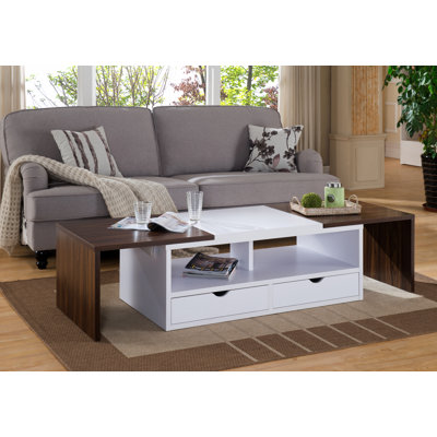 Lisle Solid Coffee Table with Storage