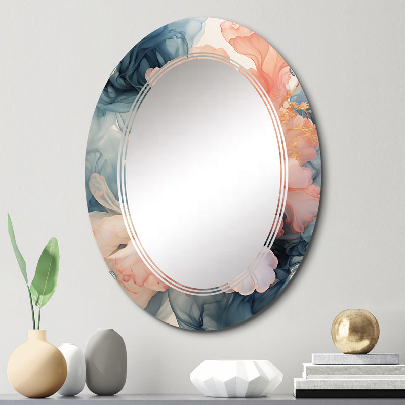 Leaview - Miroir mural moderne ovale, 30 po x 20 po