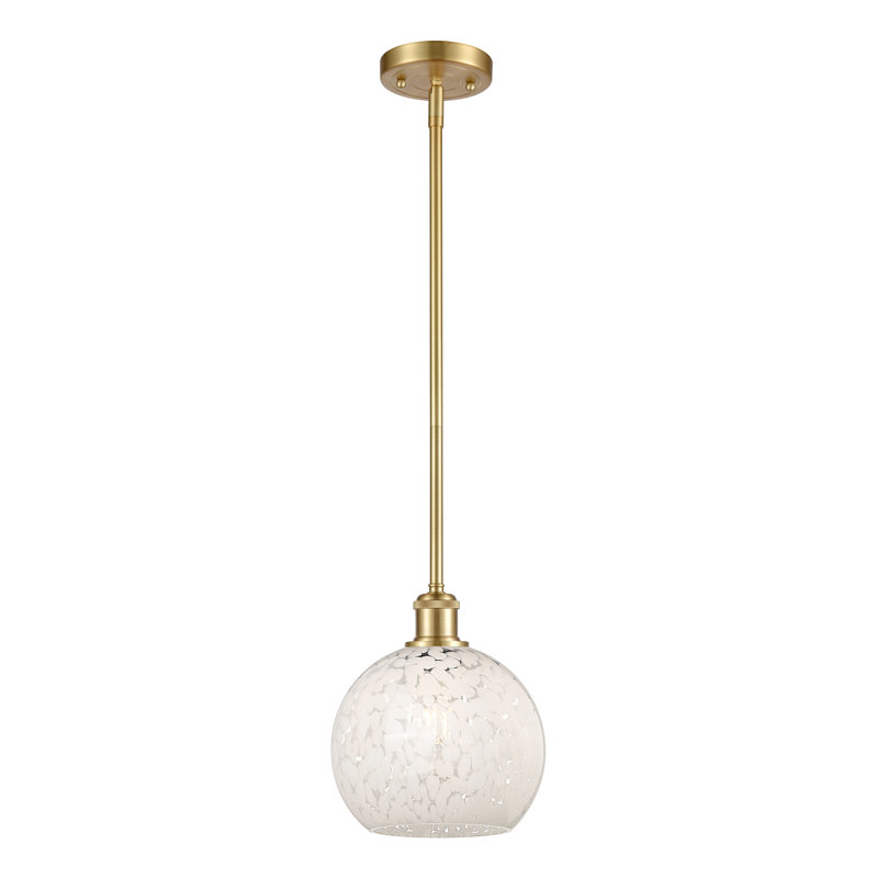 Luminaire suspendu 1 lumière Ballston Mouchette-516-G1216, H 10 po x l 8 po x P 8 po, Or satiné