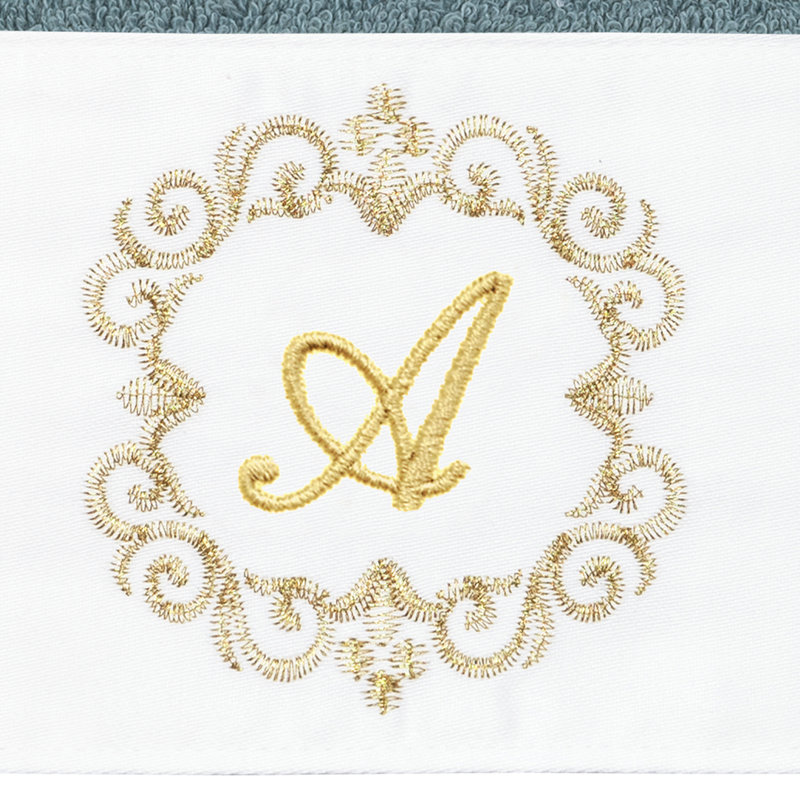 Winston Porter 100% Turkish Cotton MONICA 2PC Embellished Hand Towel Set, A