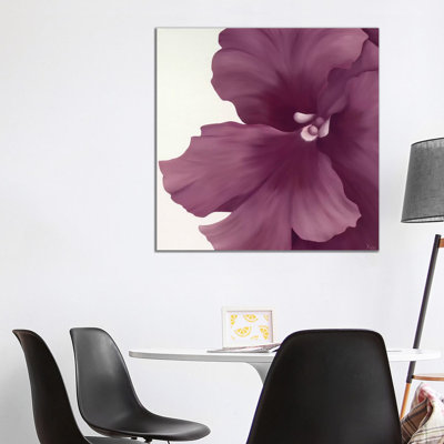Violet Flower I 1 Piece Wrapped Canvas Painting