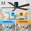 Ventilateur à pales encastré 5 pales Irene-932459206-932459246-932459251