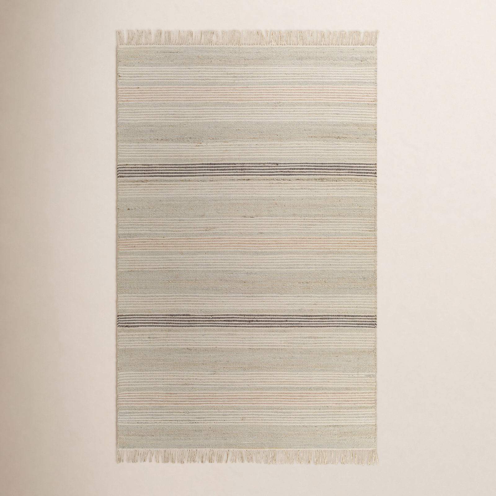 Haiya Hand-Woven Jute Striped Rug, Rectangle 8' x 10'