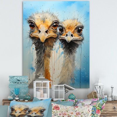 " Ostriches Portrait Odyssey "
