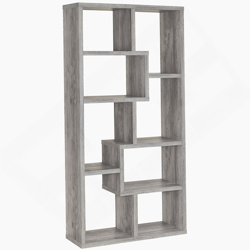 7-Shelf Bookshelf, Bookcase With Open Compartments