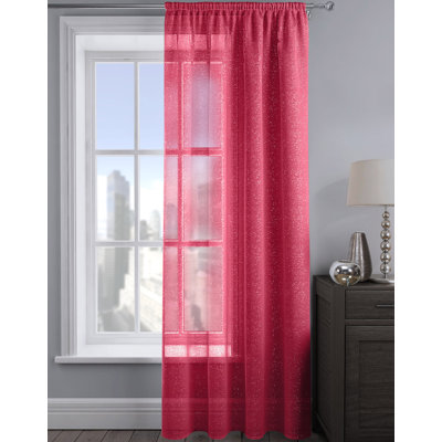 Pinchas Semi Sheer Curtain Single Panel