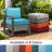 Wickes 24 In. X 24 In. Outdoor Deep Seating Lounge Chair Cushion 6" Thick Water-Resistant Seat/Back Cushion-108320049