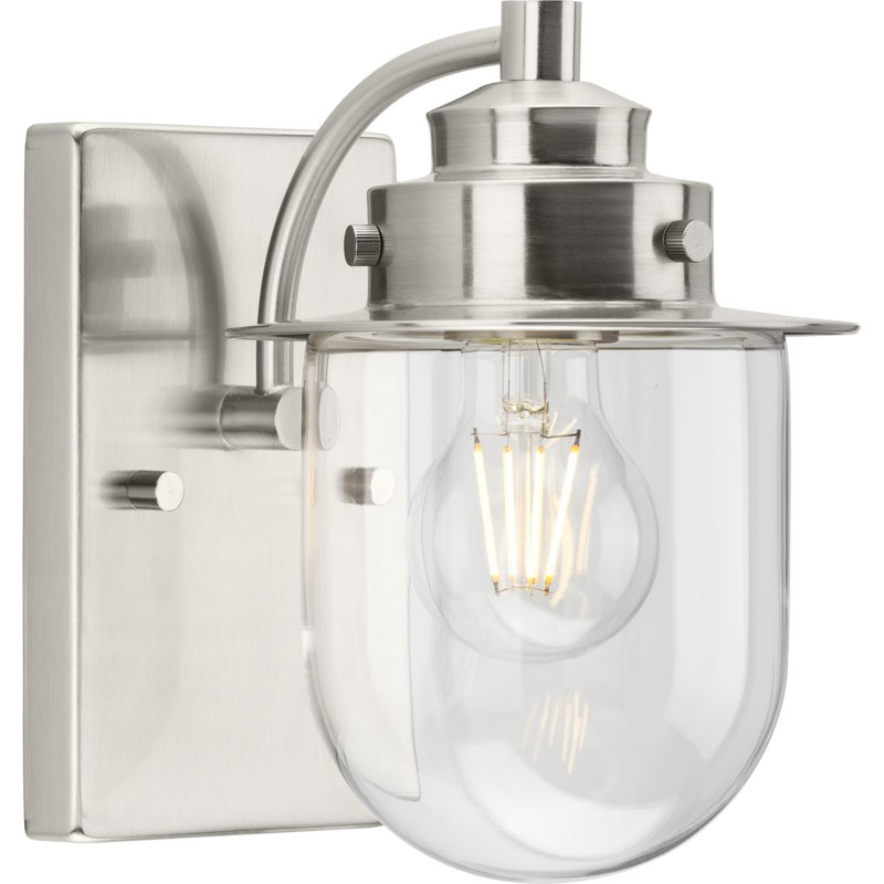 Shanira Dimmable Bath Sconce, Brushed Nickel