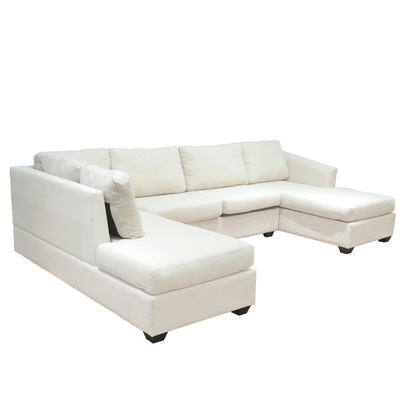 Canapé modulaire 3 pièces Ancell, Mélange de polyester beige