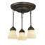3 - Light Semi Flush Mount