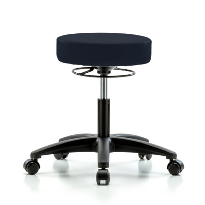 Tabouret à hauteur réglable Exaucet Perch | Hauteur du bureau: 18 à 23 po | Vinyle blanc Adobe