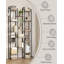Vertical Shoe Rack, Shoe Shelves, Wood Shoe Organizer for Closet, Entryway, Shoe Tower for Small Spaces, Free Standing, Adjustable, with 2 Hooks-1994503924-1994503927