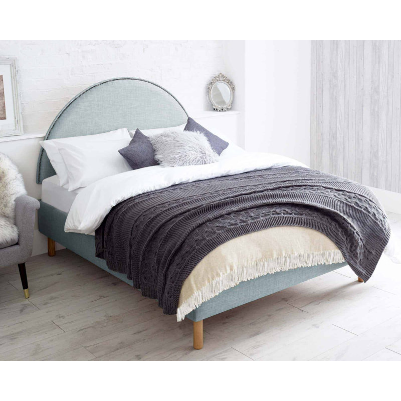Aimara Upholstered Headboard, Small Double (4'), Sky Blue