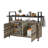Bar Set with Wicker Outer Material-343784848