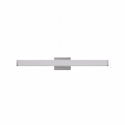 For Bathroom Use Vanity Light Fixture Fixture In Brushed Nickel Finish Metal Material Square With Led Light Function 33Inch 18W 6000K Cool White Light Wall Bar Lighting Fixtures For Over Mirror Placement