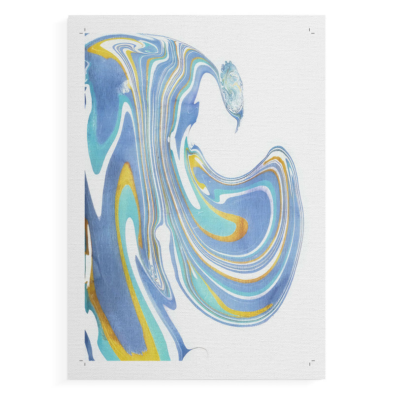 Galaxie V - Impression sur toile seulement - NON-CADRE, H 18 po x l 12 po